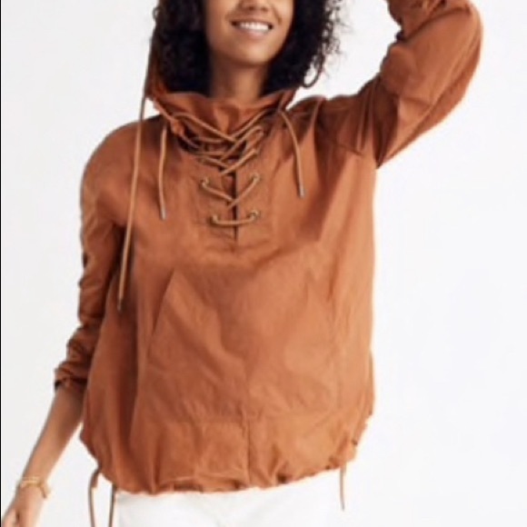 Madewell Jackets & Blazers - Madewell XXS Brown Windbreaker Jacket NWT